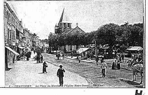 Ville de CHAUVIGNY Carte postale ancienne