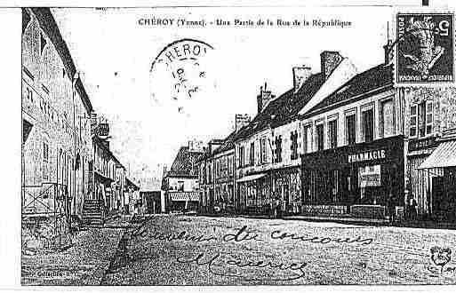 Ville de CHEROY Carte postale ancienne