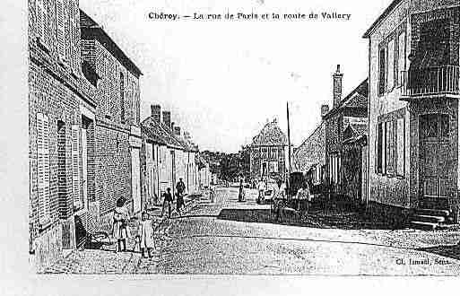 Ville de CHEROY Carte postale ancienne