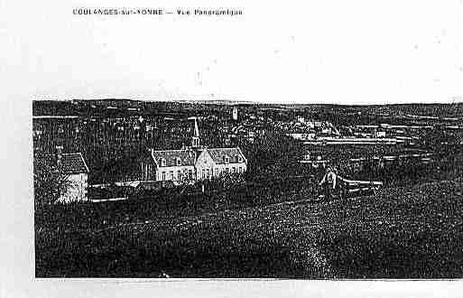 Ville de COULANGESSURYONNE Carte postale ancienne