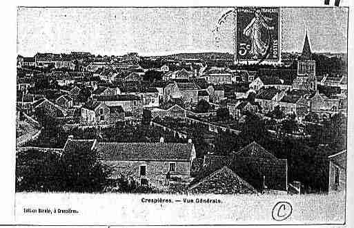 Ville de CRESPIERES Carte postale ancienne