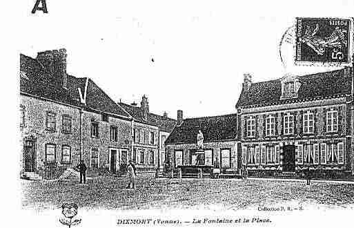 Ville de DIXMONT Carte postale ancienne