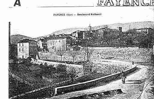 Ville de FAYENCE Carte postale ancienne