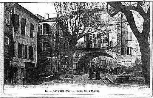 Ville de FAYENCE Carte postale ancienne