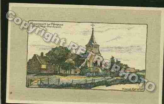 Ville de FLAUCOURT Carte postale ancienne