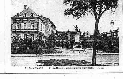 Ville de GAILLACTESSONNIERES Carte postale ancienne