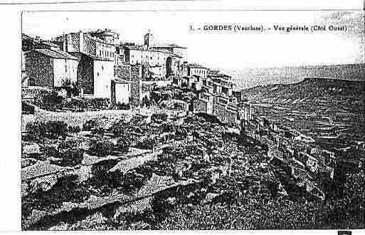 Ville de GORDES Carte postale ancienne