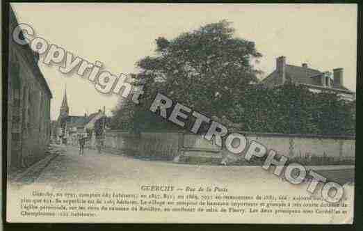 Ville de GUERCHY Carte postale ancienne