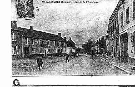 Ville de HALLENCOURT Carte postale ancienne