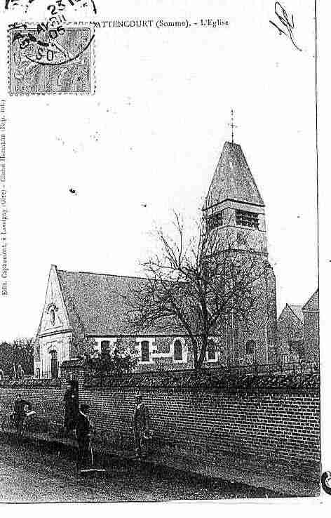 Ville de HATTENCOURT Carte postale ancienne