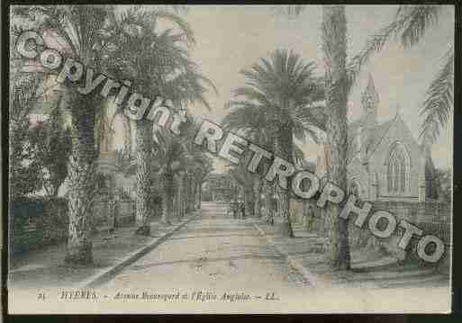 Ville de HYERES Carte postale ancienne