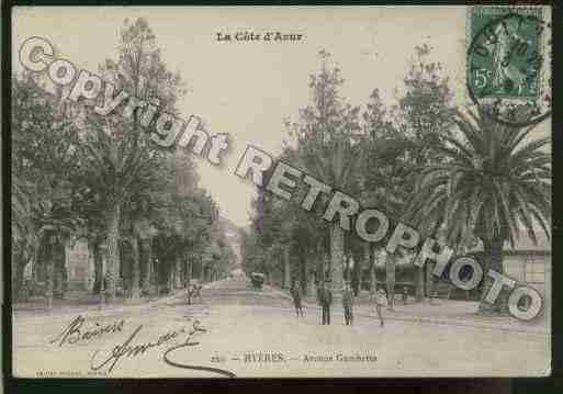 Ville de HYERES Carte postale ancienne