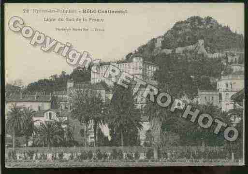 Ville de HYERES Carte postale ancienne