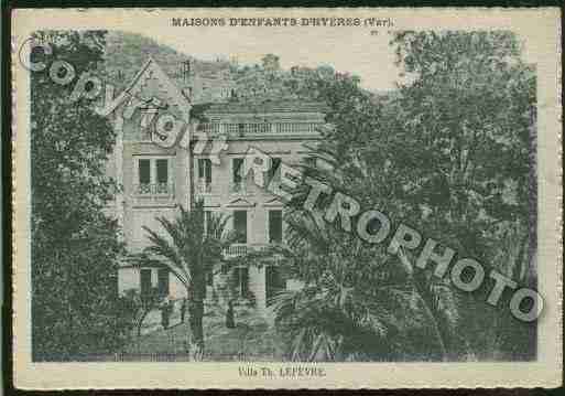 Ville de HYERES Carte postale ancienne