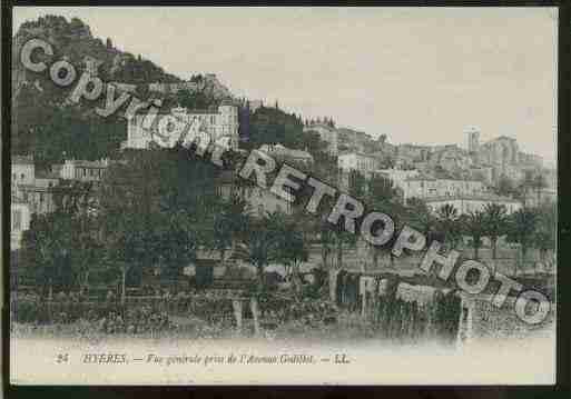 Ville de HYERES Carte postale ancienne