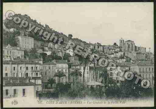 Ville de HYERES Carte postale ancienne