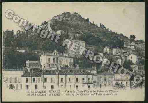 Ville de HYERES Carte postale ancienne