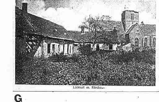 Ville de LICOURT Carte postale ancienne