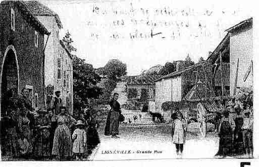 Ville de LIGNEVILLE Carte postale ancienne