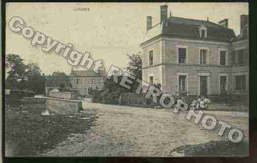 Ville de LINDRY Carte postale ancienne