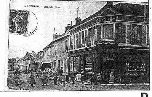 Ville de LONGNES Carte postale ancienne