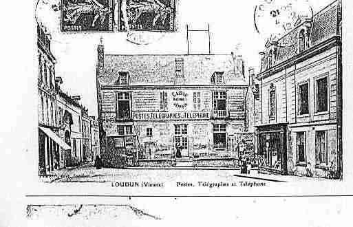 Ville de LOUDUN Carte postale ancienne