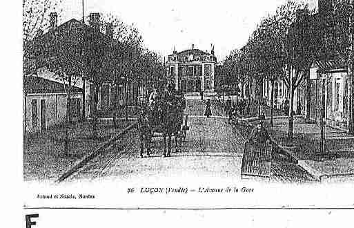 Ville de LUCON Carte postale ancienne