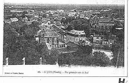 Ville de LUCON Carte postale ancienne