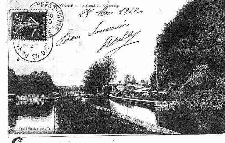 Ville de LUCYSURYONNE Carte postale ancienne