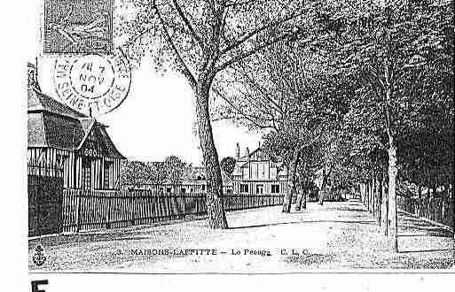 Ville de MAISONSLAFFITTE Carte postale ancienne