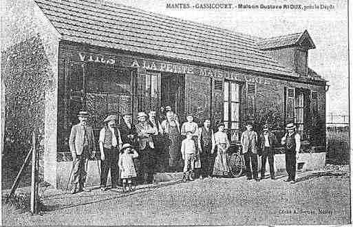 Ville de MANTES Carte postale ancienne