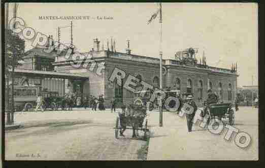 Ville de MANTES Carte postale ancienne