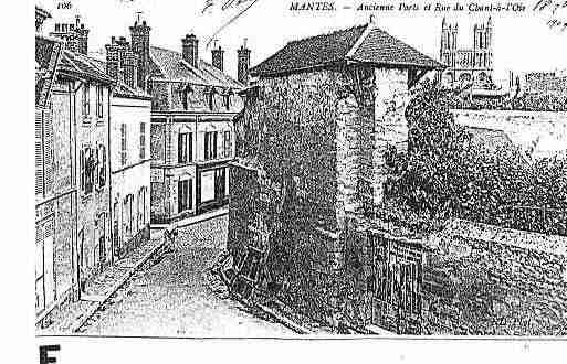 Ville de MANTES Carte postale ancienne