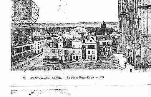 Ville de MANTES Carte postale ancienne