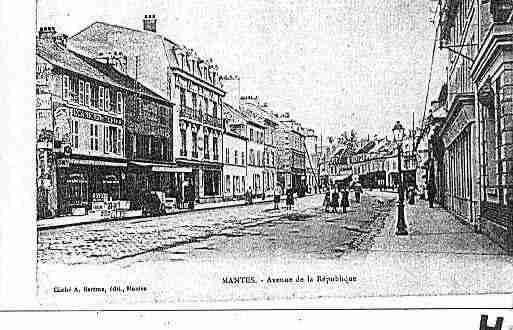 Ville de MANTES Carte postale ancienne