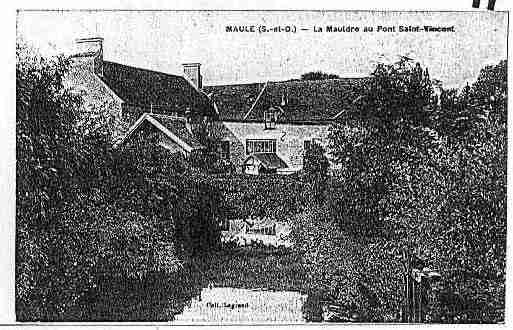 Ville de MAULE Carte postale ancienne