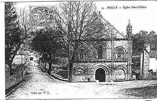 Ville de MELLE Carte postale ancienne