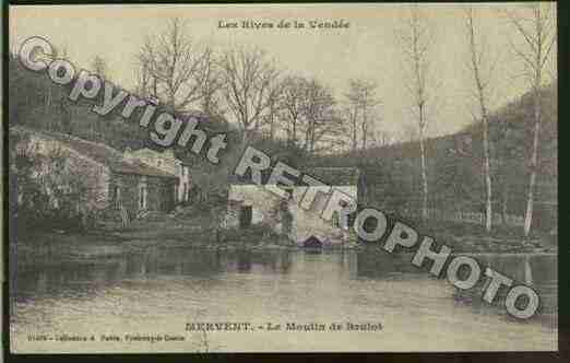 Ville de MERVENT Carte postale ancienne