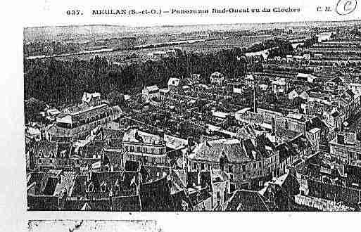 Ville de MEULAN Carte postale ancienne