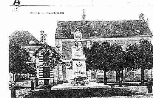 Ville de MILLYLAFORET Carte postale ancienne