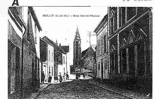 Ville de MILLYLAFORET Carte postale ancienne