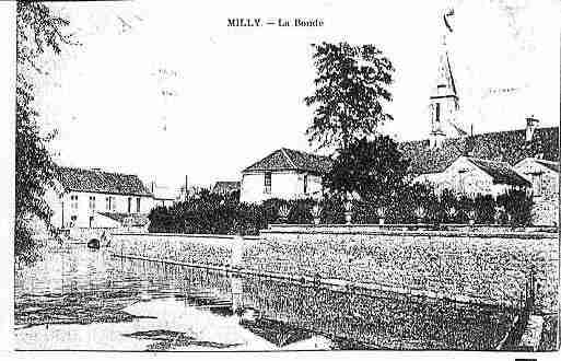 Ville de MILLYLAFORET Carte postale ancienne