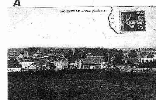 Ville de MONETEAU Carte postale ancienne