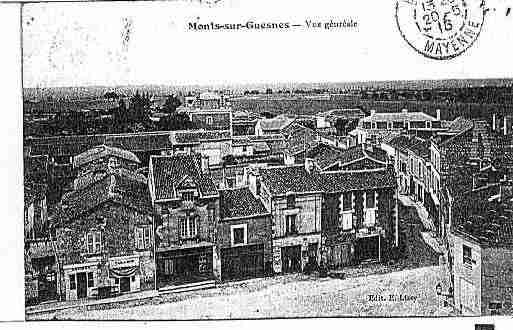 Ville de MONTSSURGUESNES Carte postale ancienne