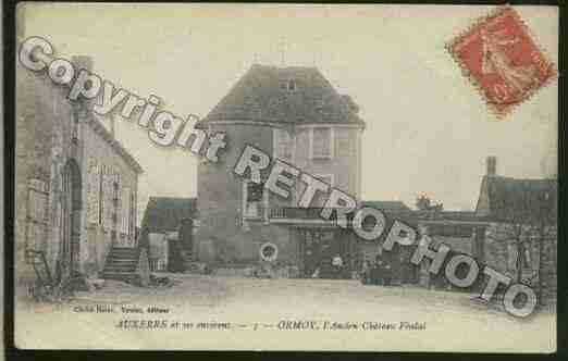 Ville de ORMOY Carte postale ancienne