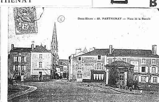 Ville de PARTHENAY Carte postale ancienne