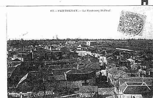 Ville de PARTHENAY Carte postale ancienne