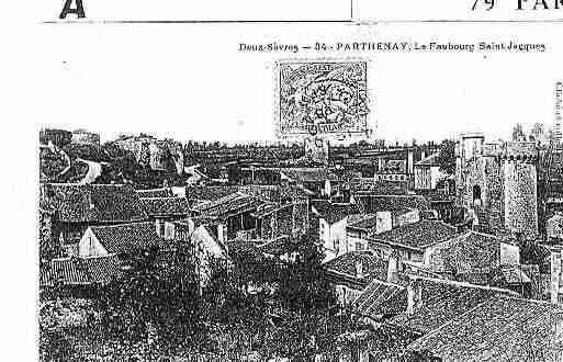 Ville de PARTHENAY Carte postale ancienne