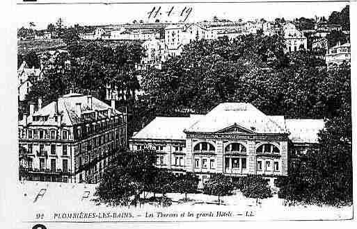 Ville de PLOMBIERES Carte postale ancienne