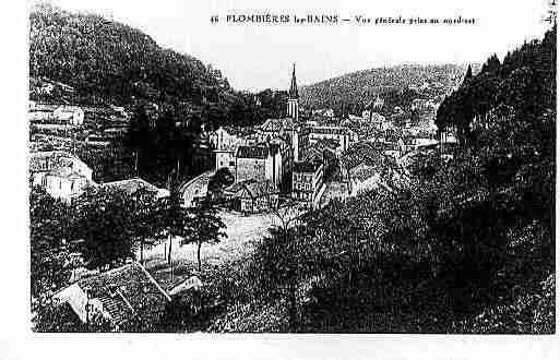 Ville de PLOMBIERES Carte postale ancienne